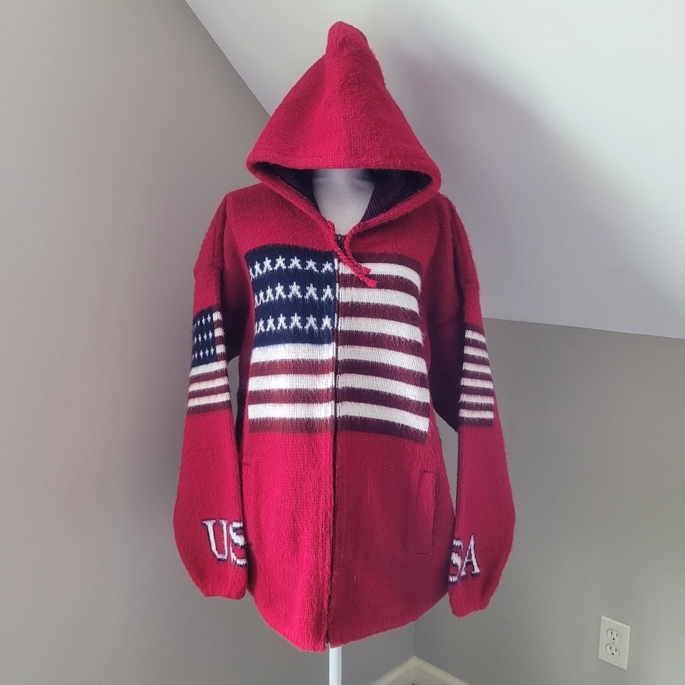 Tejidos Ruminahui American Flag Sweater